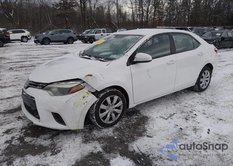 2016 Toyota Corolla Le z USA, uszkodzony, nr VIN 2T1BURHE5GC672900